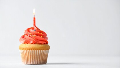 cupcake with candle