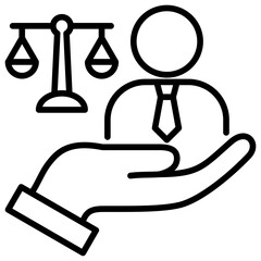 Compliance Manager Line Icon