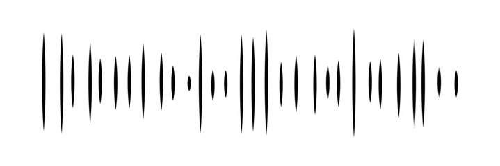 Waves of the Digital Equalizer Isolated on Black and White Backgrounds. Digital Sound EQ Vector Illustration. Voice Assistant Soundwave. AI Assistant Voice Generation or Recognition Concept.