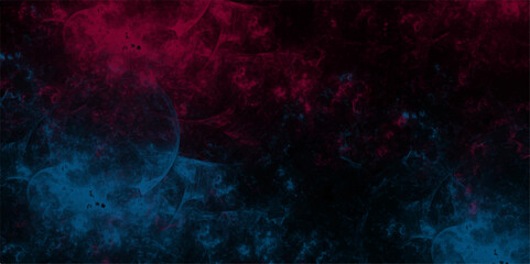 Watercolor deep red and blue vintage background painting. Deep dark abstract grunge texture. Light colorful spotted watercolor wall design. Vivid liquid aquarelle paint paper texture canvas element 