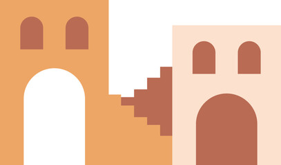 Boho Abstract Architecture