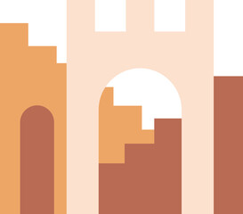 Boho Abstract Architecture