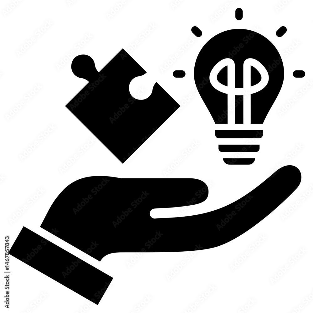Poster Problem Solving Glyph Icon