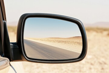 Fototapeta premium Abstract mirror texture of a car with an angle perspective, suitable for automobile-related design projects.