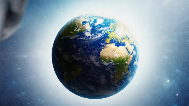 4k video of Earth and a DNA strand. - Powered by Adobe