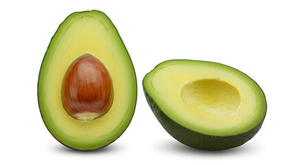 avocado isolated on white background