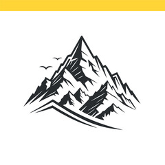 vector illustration of a mountain landscape