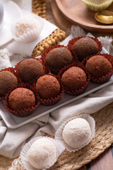 Brigadeiros traditional brazilian dessert sweet food chocolate truffles