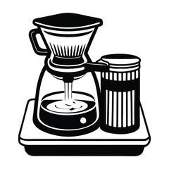 food processor Isolated on white background, logo icons vector illustration