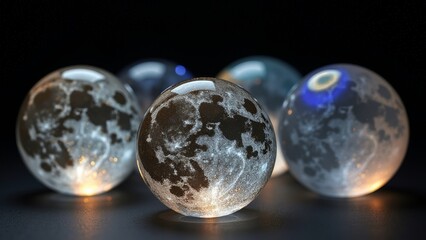 Display image of luminous spherical object
