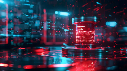 Structured Query Language (SQL) Database Queries, the concept of digital data organization with an image displaying SQL database queries being executed to retrieve specific information from structured