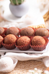 Brigadeiros chocolate truffles brazilian tradicional dessert sweet food