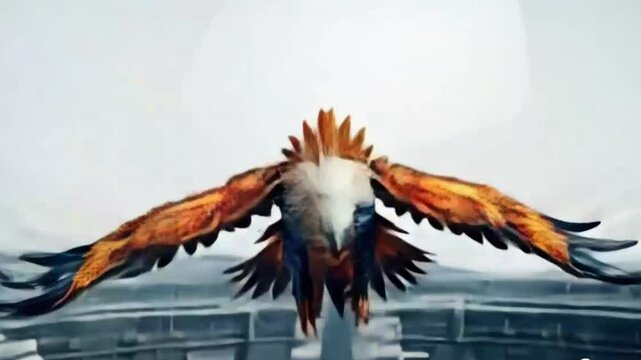 Eagle griffin garuda , ai generative
