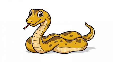 Fototapeta premium Cartoon snake illustration
