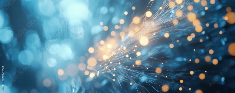 Poster abstract light flare with bokeh effect