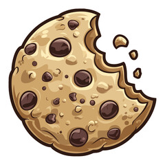 Cookies illustration vector on white background