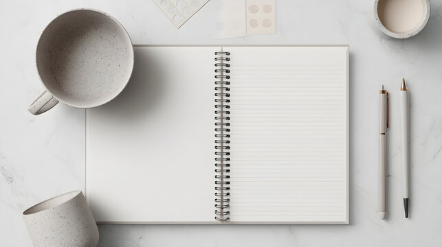 Blank Spiral Notebook Mockup  Perfect for Planners, Journals & Notepads