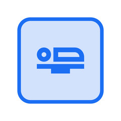 Airline Seat Flat Outlined Icon