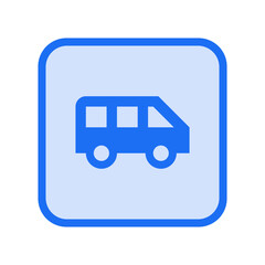Airport Shuttle Filled Icon