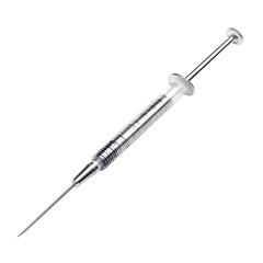 Fototapeta premium Surgical Needle isolated on transparent background .