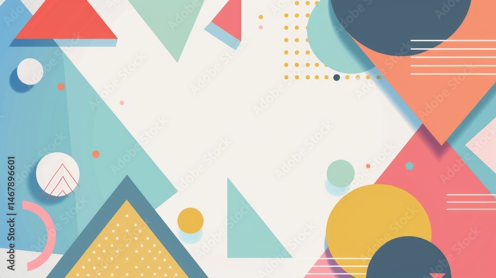 Poster abstract picture vibrant particle in geometric shape represent data flow. vivid flowing object with 
