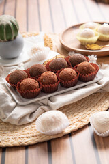 Brigadeiros chocolate truffles brazilian tradicional dessert sweet food
