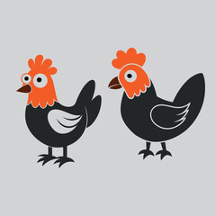 Chicken Art for Logo Design