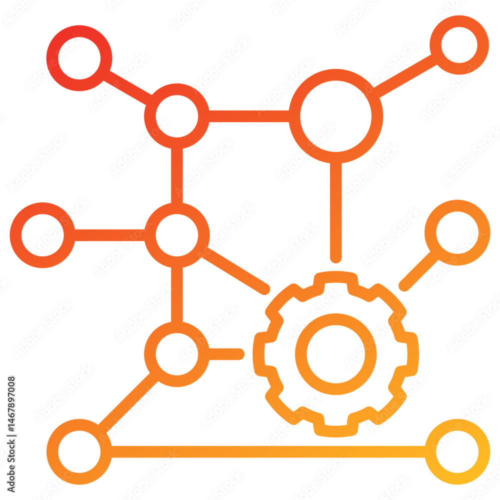 Poster Complexity Line Gradient Icon