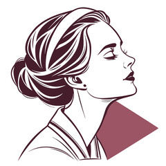 Woman Head Adobe Illustrator Artwork