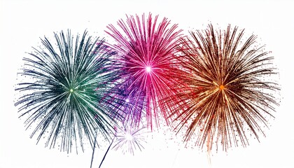 fireworks on the night sky