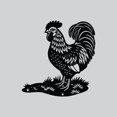 Chicken Silhouette for T-Shirts
