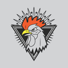 Detailed Chicken Drawing