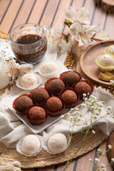 Brigadeiros chocolate truffles brazilian tradicional dessert sweet food