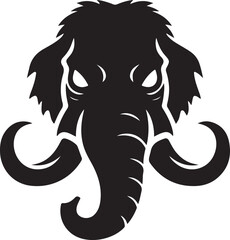 mammoth head silhouette