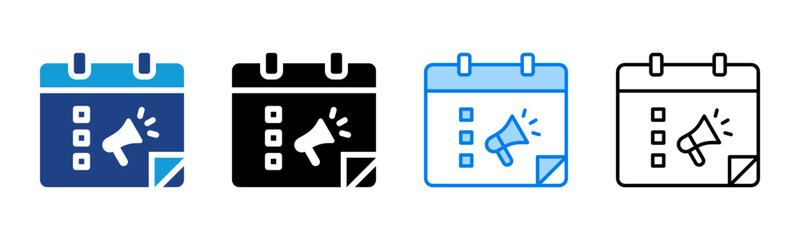 Calendar icon sheet multiple style collection