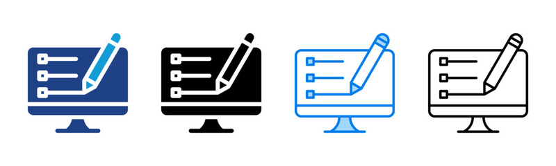 Blogging icon sheet multiple style collection