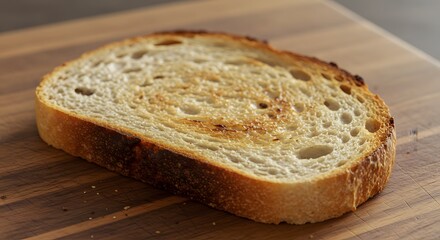 sliced bread on a wooden board