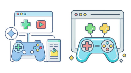 Creative Illustration of the Future of Online Video Gaming and Game Streaming