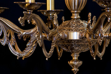 gold and silver chandelier