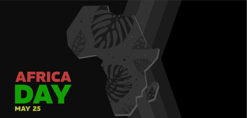 Africa Day, May 25 – poster, card, background, banner – vector illustration