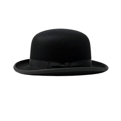 Traditional Bowler Hat Fashion Accessory On Transparent Background


