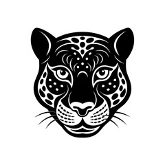 jaguar head on white background  .svg