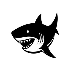 shark head on white background  .svg