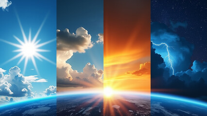 Weather Variations over the Earth