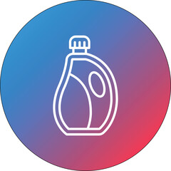 Liquid Detergent Line Gradient Circle Background Icon