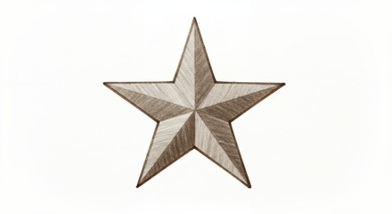 Decorative light taupe star graphic