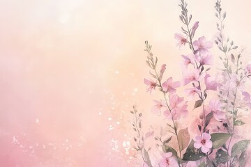 Delicate pastel flowers with soft light and dreamy textures.