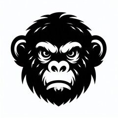 Obraz premium chimpanzee silhouette