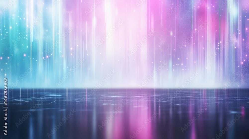 Poster glowing cityscape and electric trails create dynamic visual energy for creative designs.
