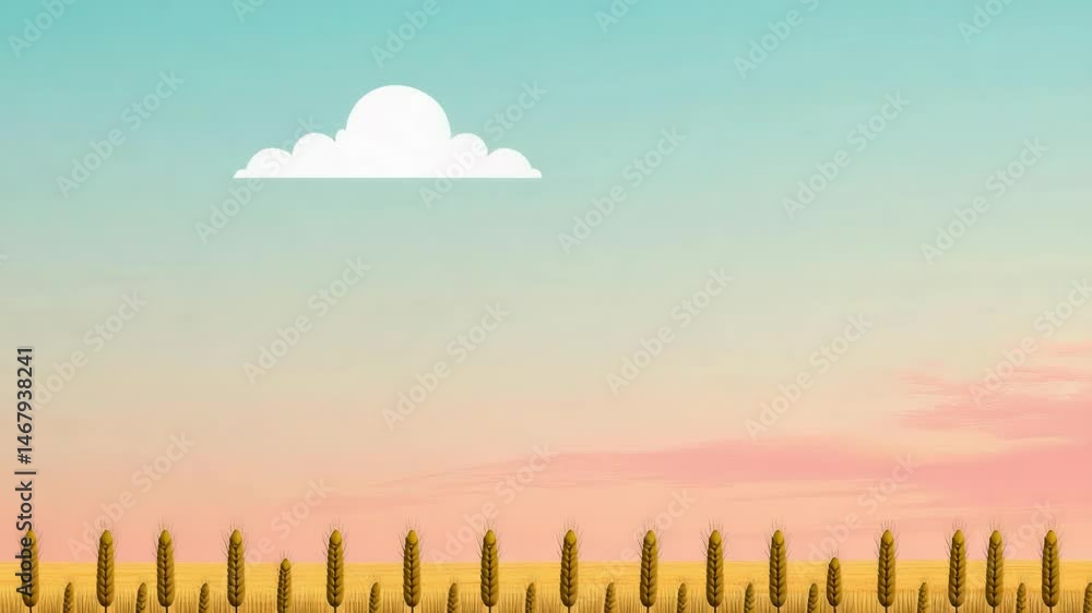 Poster A single zebra stands alone in a vast open field, perfect for use as a symbol of uniqueness or freedom